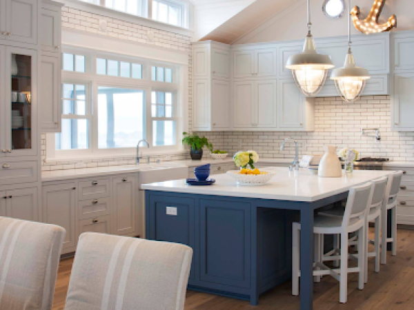 Beach store themed kitchens